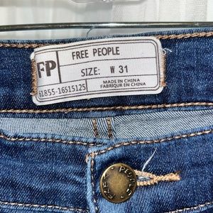 Free People Fringe Hem Jeans
